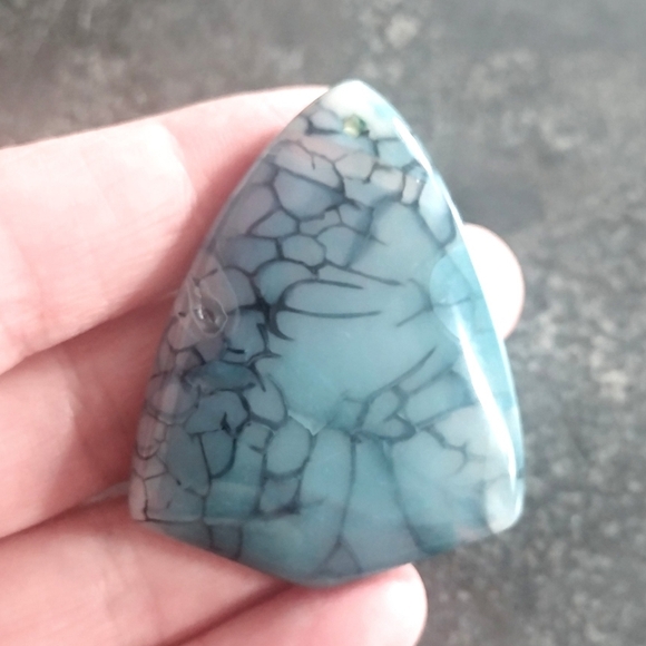 Endless Jewelry Creations Jewelry - Green Dragon's Veins Agate Gemstone Pendant